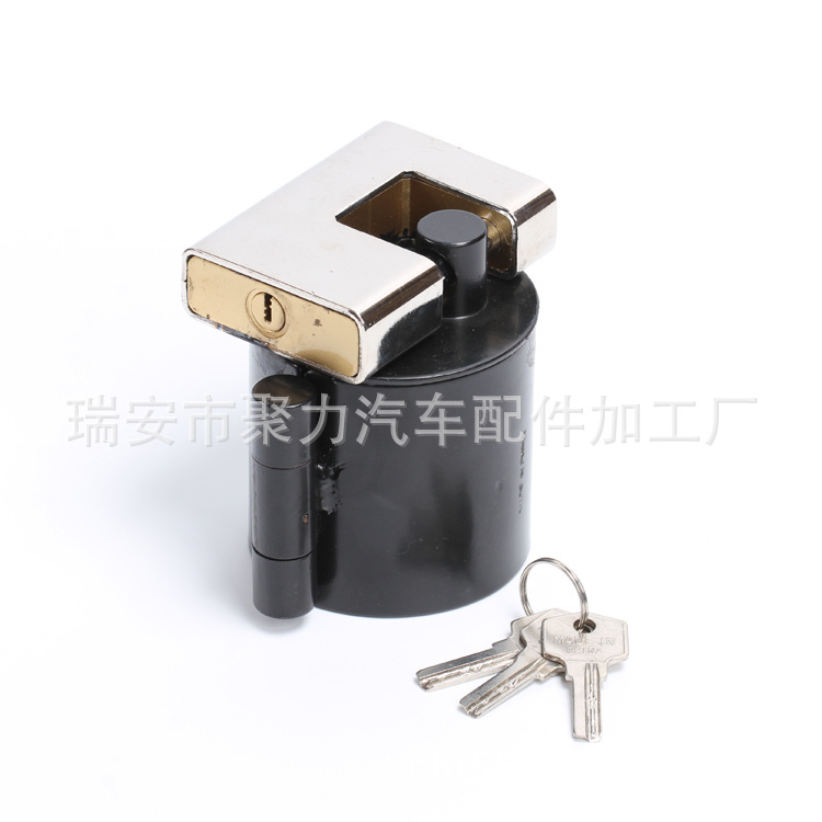 Stainless steel cylinder trailer lock [82 * 76] traffic equipment trailer lock all copper core